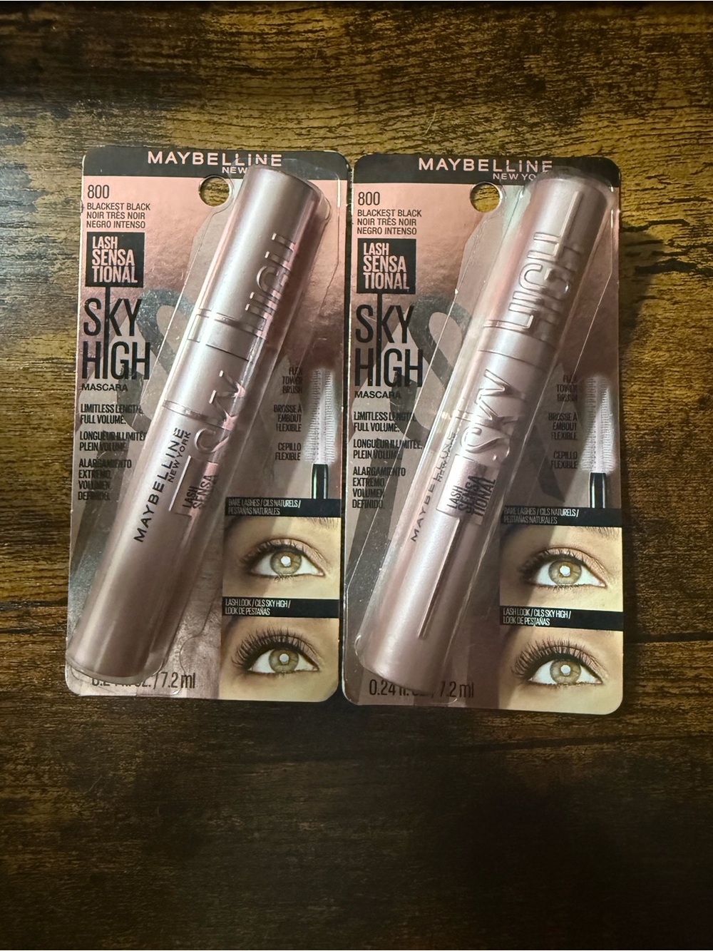 Maybelline Sky High Mascara - Rose Pink Tube (800 Blackest Black)